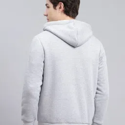 Monte Carlo Grey Cotton Regular Fit Hooded Sweatshirt image 2