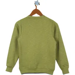 Monte Carlo Kids Green Printed Full Sleeves Sweatshirt image 2