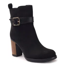Elle Women's Black Casual Booties image 2