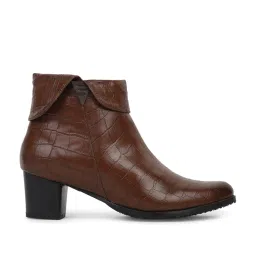 Elle Women's Brown Casual Booties image 2