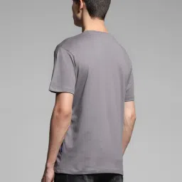 Jack & Jones Grey Cotton Regular Fit T-Shirt image 2