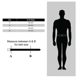 TOMMY HILFIGER Black Herlev Leather Printed Waist Belt image 2