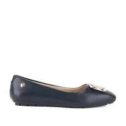 Elle Women's Navy Flat Ballets image 2