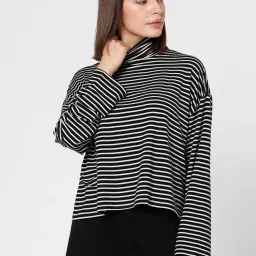 Vero Moda Black & White Striped Top image 2