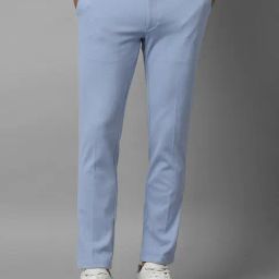 Louis Philippe Blue Regular Fit Trousers-picture-8