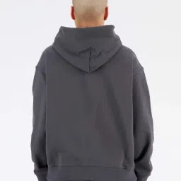 New Balance Black Cotton Sports Hoodie image 2