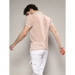 Campus Sutra Beige Regular Fit Self Pattern Shirt image 2