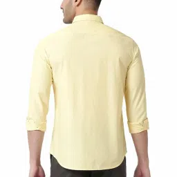 Basics Yellow Slim Fit Shirt image 2