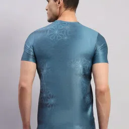 Rock.It Teal Smart Fit Printed T-Shirt image 2