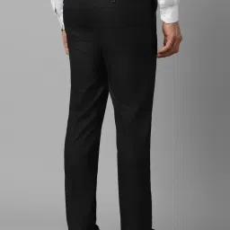 Louis Philippe Black Slim Fit Trousers image 2