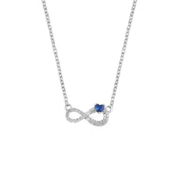 Juicy Couture Silver Athena Blue Stone Necklace-image-28