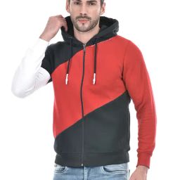 NUMERO UNO Multicolor Regular Fit Hooded Sweatshirt-picture-21