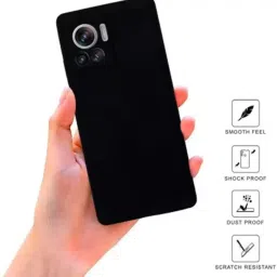 Sprig Liquid Silicone Back Cover for MOTOROLA EDGE 30 FUSION (Black) image 2