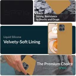 Sprig Back Cover for MOTOROLA EDGE 50 (Brown) image 2