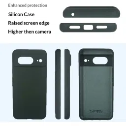 Sprig Liquid Silicone Back Cover for Google Pixel 8 (Green) image 2