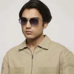 Opium Blue UV Protection Rectangular Sunglasses for men-image-60