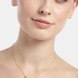 Zavya 925 Silver Orb Elegance Gold-Plated Chain for Women image 2