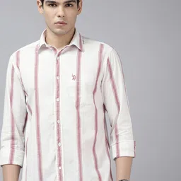 U.S. Polo Assn. Denim Co. Vertical Stripes Pure Cotton Casual Shirt-picture-28