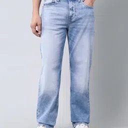 U.S. Polo Assn. Denim Co. Sky Blue Cotton Relaxed Fit Jeans-picture-24
