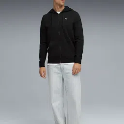 Puma Black Essentials Elevated Regular Fit Hoodie image 3