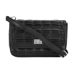 Forever Glam by Pantaloons Black Solid Medium Cross Body Bag-image-42