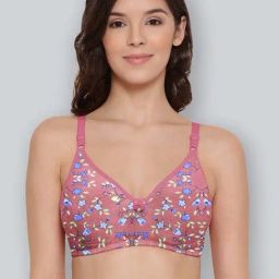 Lyra Peach Cotton Printed T-Shirt Bra-picture-8