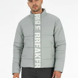 glitchez Printed Panel Relaxed Padded Jacket-image-76