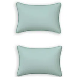 DDecor Turquoise Cotton 180TC Bedsheet with 2 Pillow Cover image 4