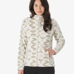 Quechua By Decathlon White Regular Fit Printed Sports Jacket-image-95