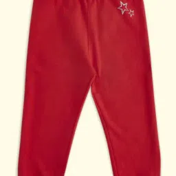 Pantaloons Baby Red Cotton Regular Fit Trackpants-picture-24