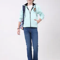 Monte Carlo Boys Blue Graphic Hooded Sweatshirt image 5