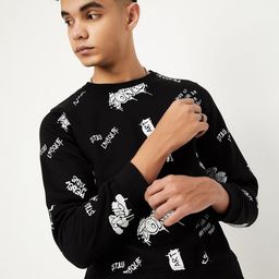 max Boys Cotton Printed Round Neck Long Sleeves Pullover Sweatshirt-picture-17