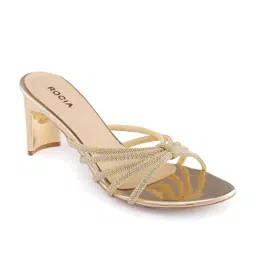 Rocia by Regal Women's Gold Casual Sandals image 3