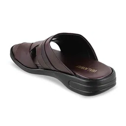 WALKWAY by Metro Men Brown & Black Colourblocked Comfort Sandals image 3