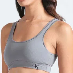 Calvin Klein Underwear Grey Regular Fit Bra-image-1