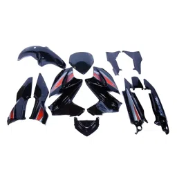 GENERIC Bike Fairing Kit Panels Side, Front and Tail for Hero Karizma R Black-picture-37