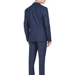 Arrow Blue Regular Fit Checks Three Piece Suit image 2
