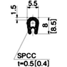 TAKIGEN One-Touch Packing Polyvinyl Chloride, FC-779-1-3-PVC Black(1m) image 2