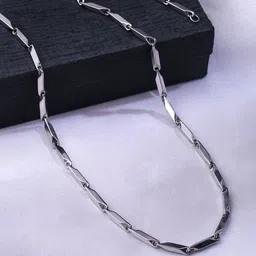 The Roadster Lifestyle Co Men Set Of 2 Silver-Plated Bohemian Chain Necklace image 5