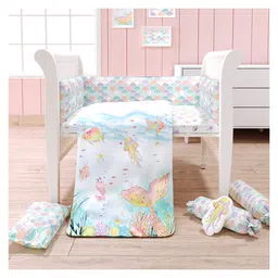 Fancy Fluff7 Pc Organic Baby Cot Bedding Set -Sea Fantasy-image-94