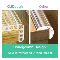 KidDough Baby Proofing Transparent Edge Protector - Transparent image 2