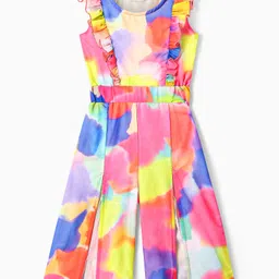ollington st. Ollington St.Woven Tie & Dye Printed Sleeveless Jumpsuit - Multicolor image 2