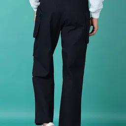 V-Mart Men Self Design Cotton Regular Trousers image 3