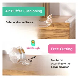 KidDough Baby Proofing Transparent Edge Protector - Transparent image 3
