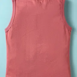 CUCUMBER Sinker Knit Sleeveless Shorts Night Suit With Vehicle Print - Pink image 3