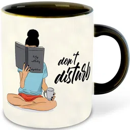 Whats Your Kick White & Blue Printed Ceramic Glossy Mugs image 3