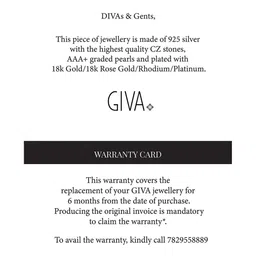 GIVA 925 Sterling Silver Rhodium-Plated Finger Ring image 5