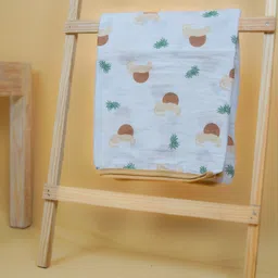 Theoni 100%  Cotton Muslin Snuggle Balnket-Woody tiger image 5