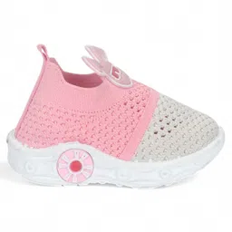 Lil Lollipop Colour Blocked Cartoon Applique Detailed Slip On Musical Shoes - Pink image 3