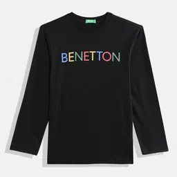 United Colors of Benetton Boys Brand Logo Printed Pure Cotton T-shirt-picture-29